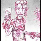 Sybil Delight  w. the Staph of Hatred {sketch}  Picasa